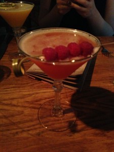 Raspberry Daiquiri and Porn Star cocktails