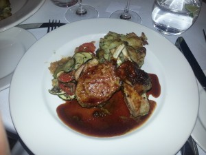 Lamb Cutlets with Sauteed New Potatoes and Veg