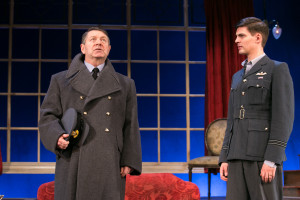 Graham Seed as Squadron Leader Swanson and Daniel Fraser as Teddy Graham in the 2016 National tour of Flare Path credit Jack Ladenburg