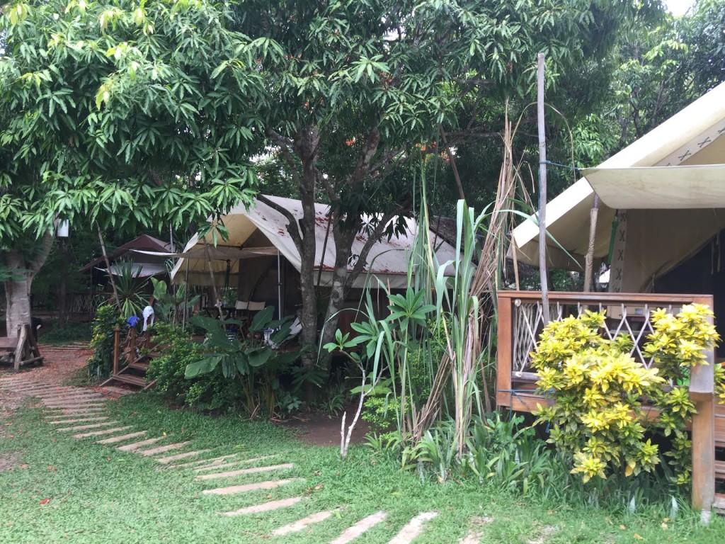 Glamping near Hellfire Pass by Alex Bannard- our Thailand Correspondent.2 glamping