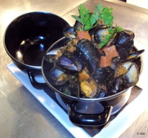 Mussels and Chorizo