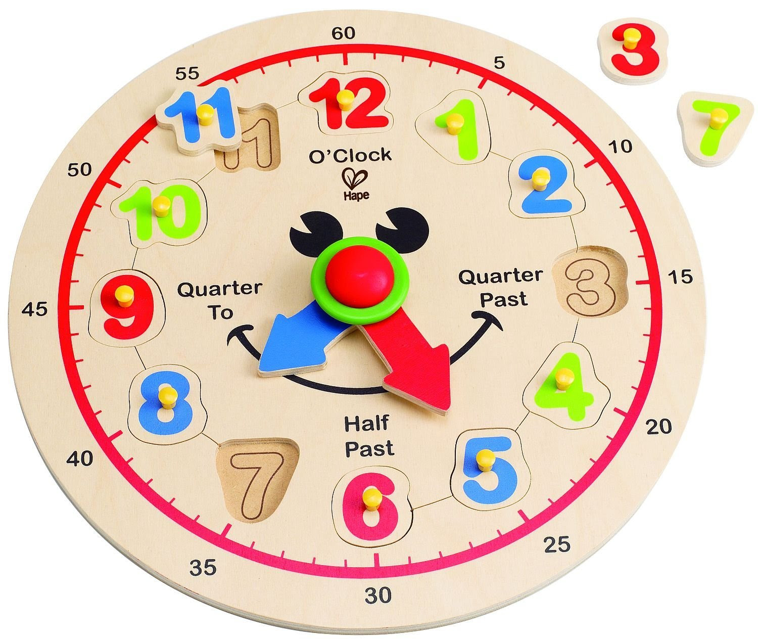часы циферблат для детей обучение картинки