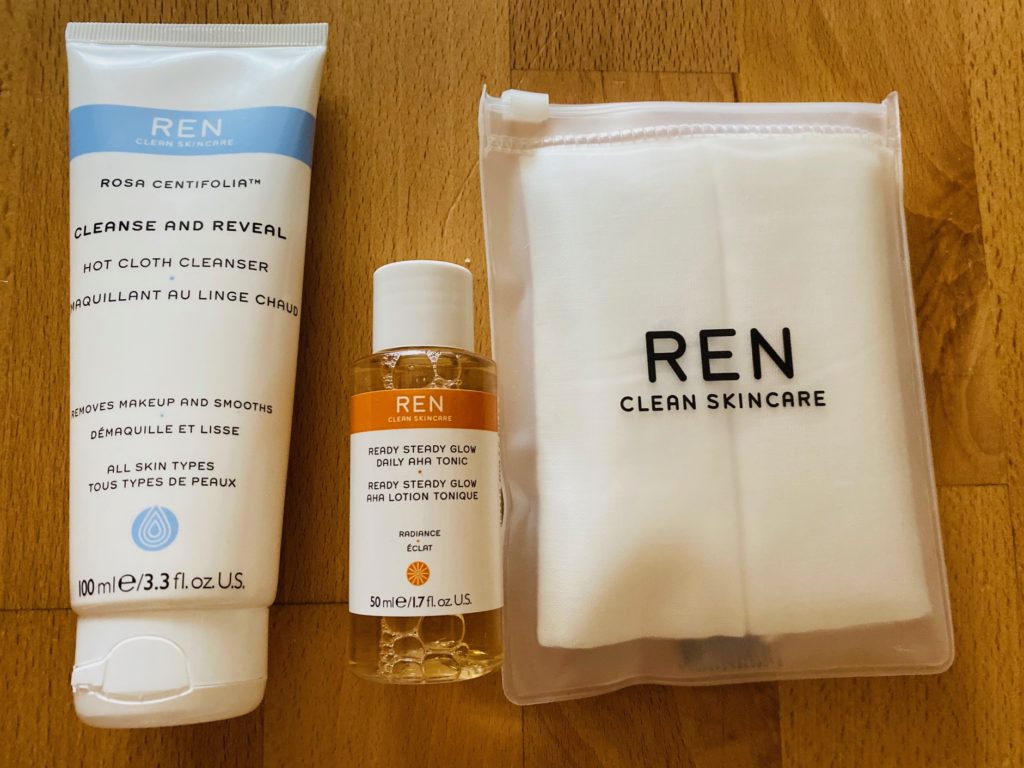 Ren skincare, hot cloth, cleaners, all is bright stocking filler, AHA, beauty, skincare, christmas gift lists, 