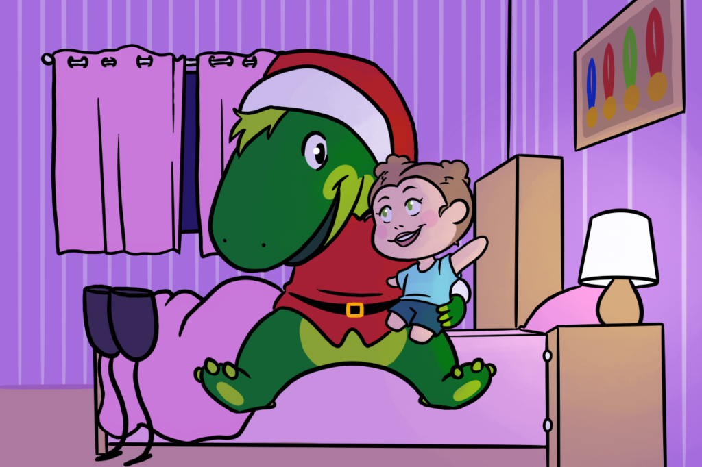 cove the Christmas dinosaur 