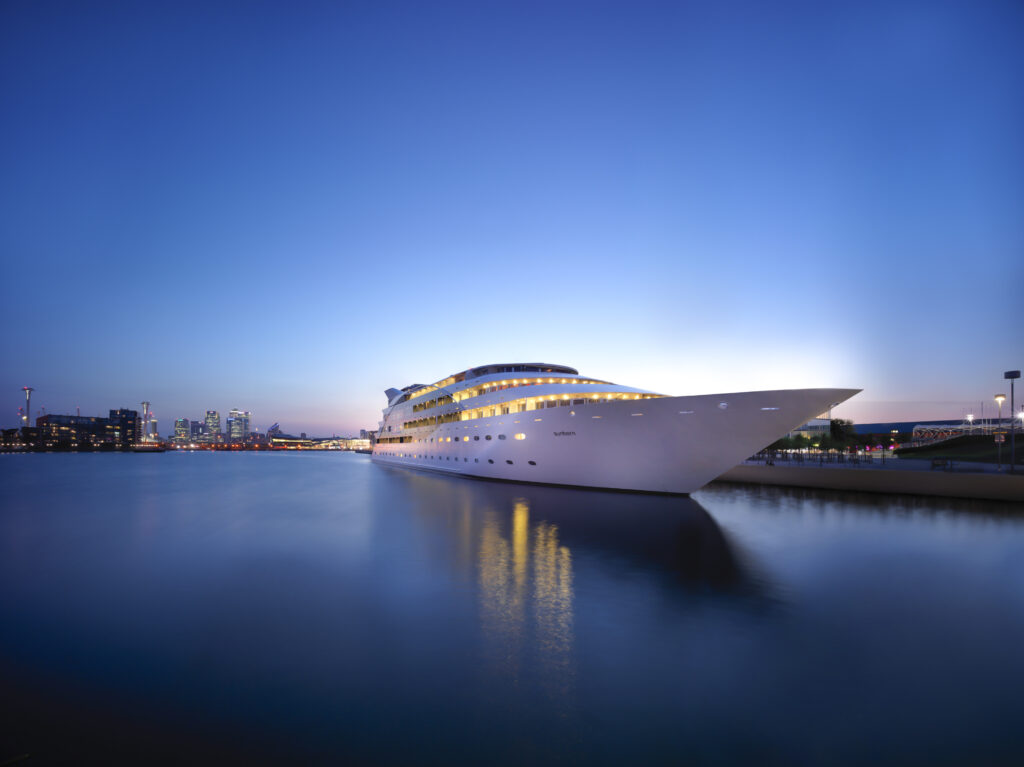 yacht, London, yacht hotel, luxury