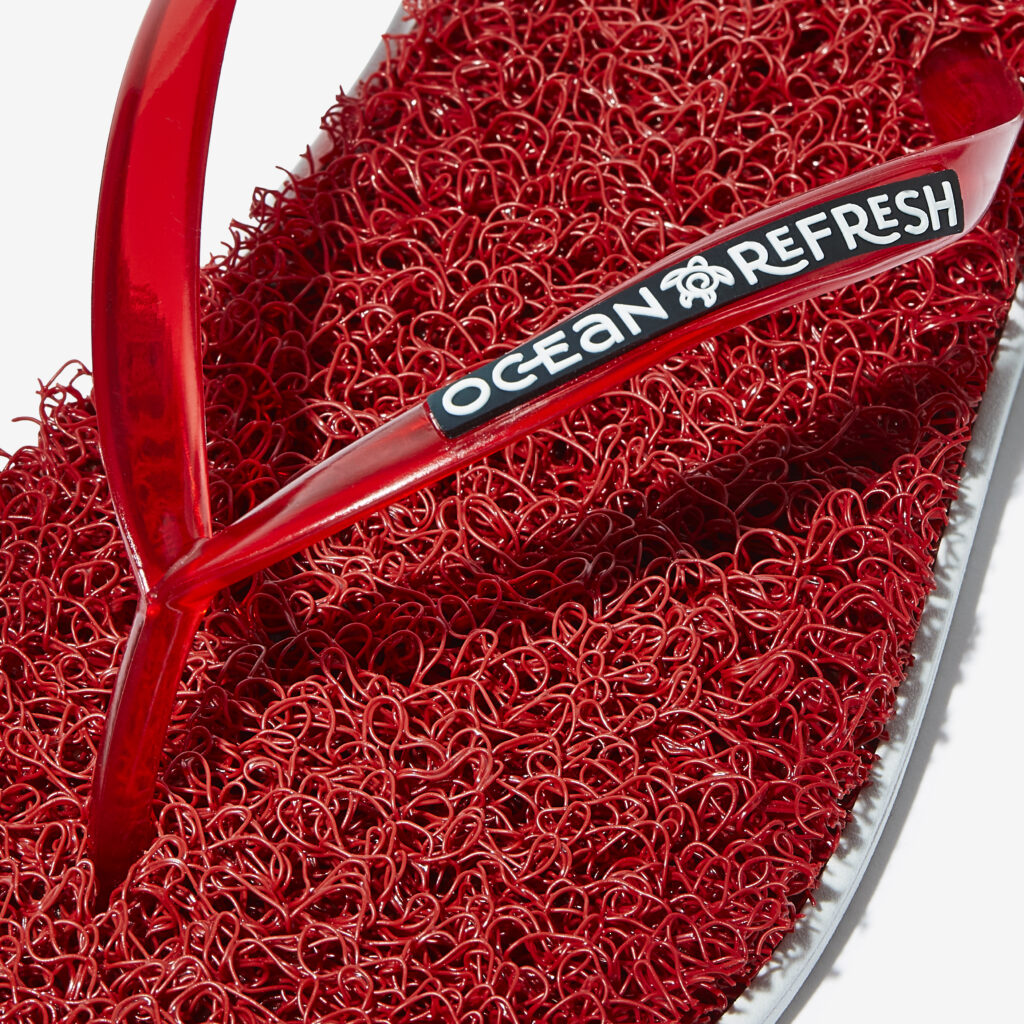 Ocean refresh, flip flops, sustainable, 