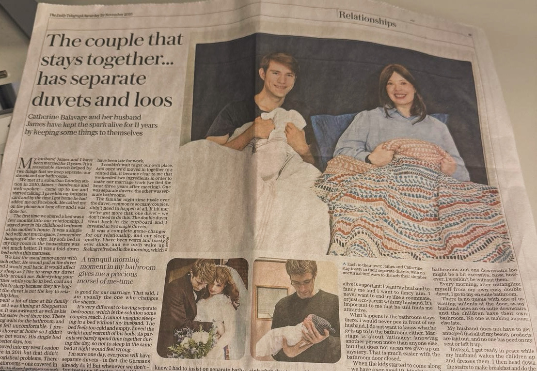Catherine Balavage in The Telegraph